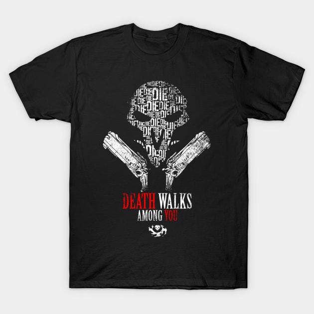 Death Walks Among You - Reaper Overwatch T-Shirt by MizukamiDesigns